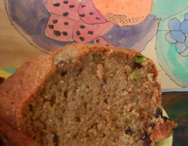 Zucchini bread with chocolate